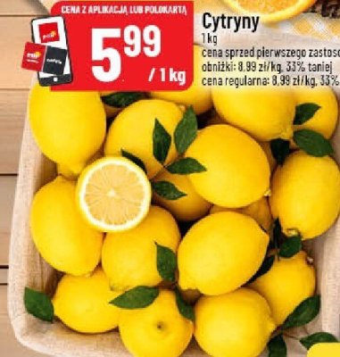 Cytryny 1 kg promocja w POLOmarket
