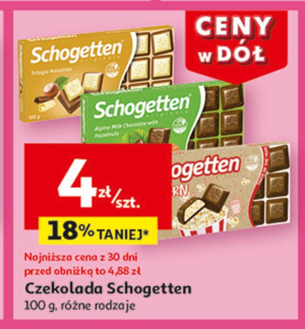 Czekolada mleczna z orzechami Schogetten promocja