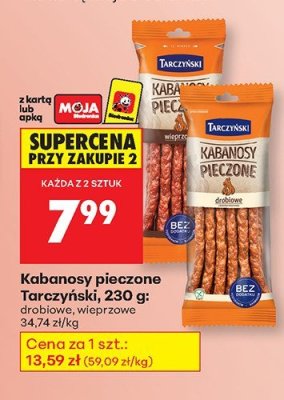 Kabanosy pieczone wieprzowe promocja w Biedronka