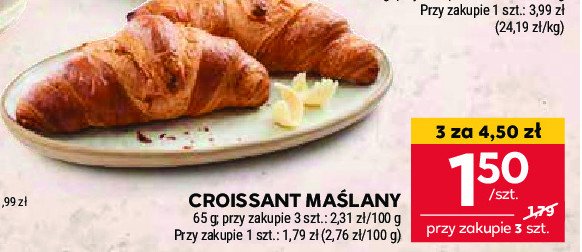 Croissant maślany promocja