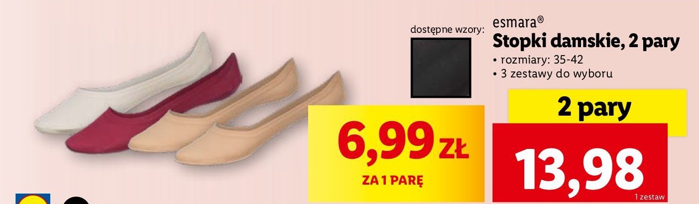 Stopki damskie 35-42 Esmara promocja