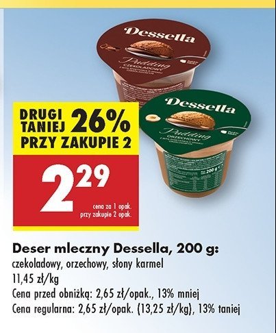 Pudding o samku słonego karmelu Dessella promocja