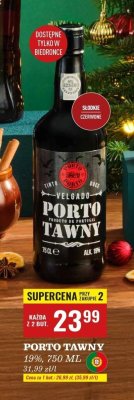 Wino Porto Tawny 19% promocja w Biedronka
