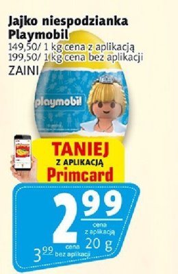 Jajko niespodzianka Playmobil ZAINI promocja w Prim Market