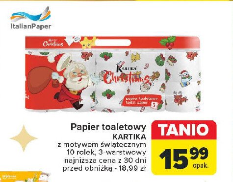 Papier toaletowy christmas Kartika promocja