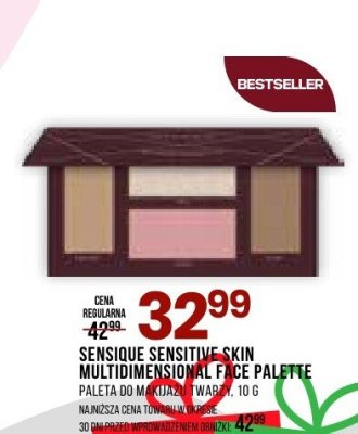 Kosmetyki do makijażu SENSIQUE SENSITIVE SKIN MULTIDIMENSIONAL FACE PALETTE paleta do twarzy promocja w Drogerie Natura