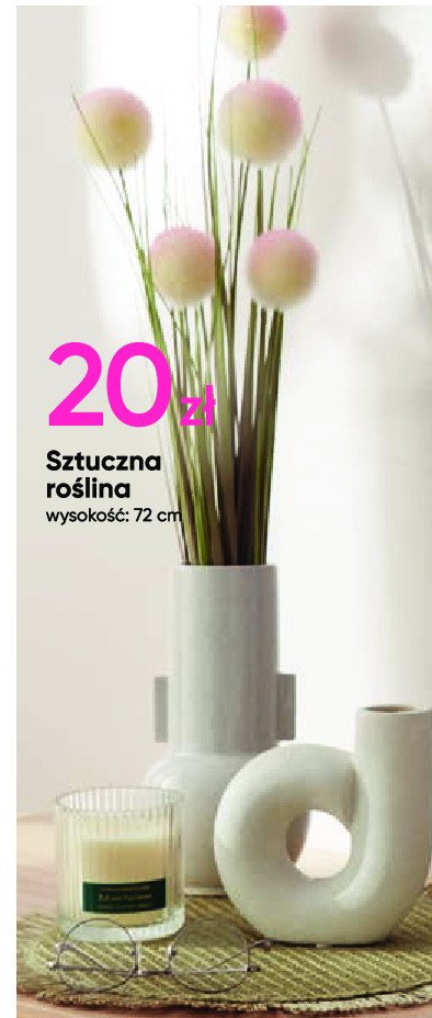 Ro艣lina sztuczna 72 cm promocja