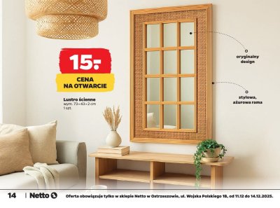 Lustro ścienne promocja w Netto