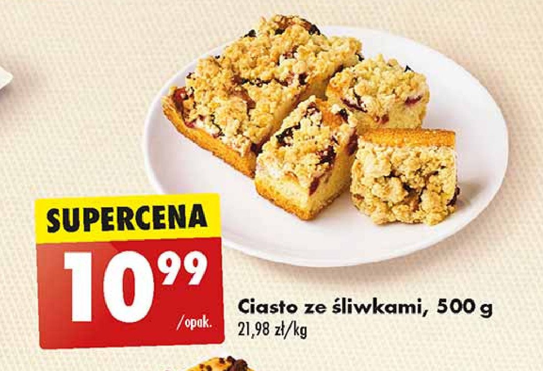 Ciasto ze śliwkami promocja