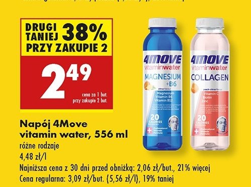 Napój collagen 4move vitamin water promocja