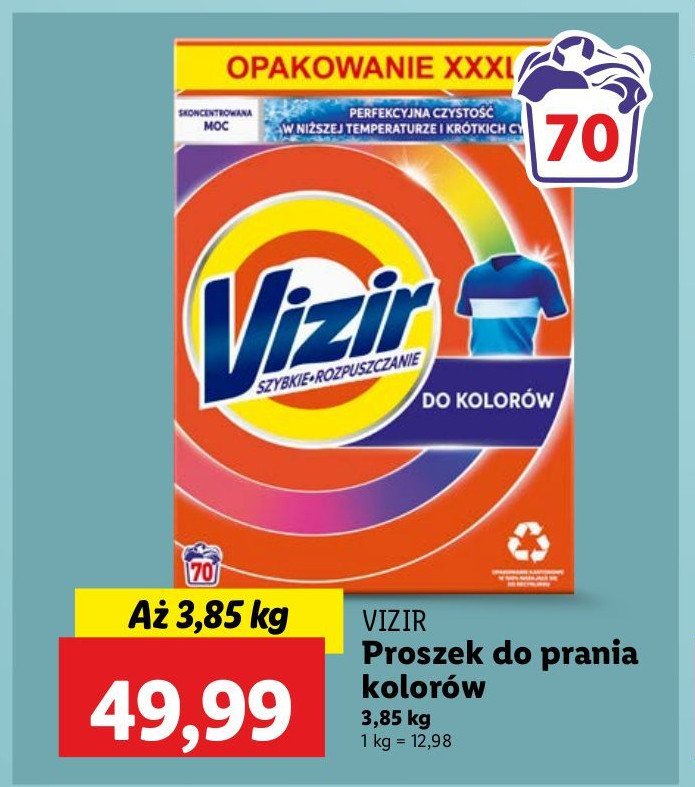 Proszek do prania color Vizir promocja