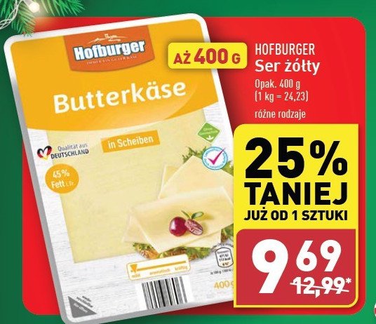 Ser butter-kase Hofburger promocja