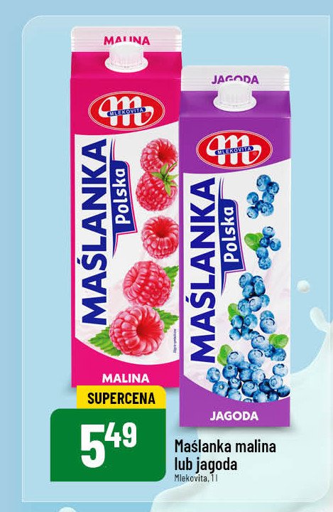 Maślanka malinowa Mlekovita promocja