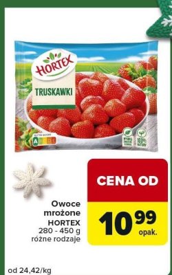 Owoce mrożone truskawki Hortex 280 - 450 g, różne rodzaje promocja w Carrefour Express