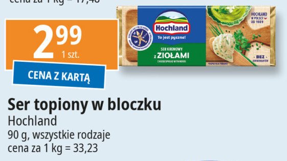 Ser kremowy z ziołami Hochland promocja