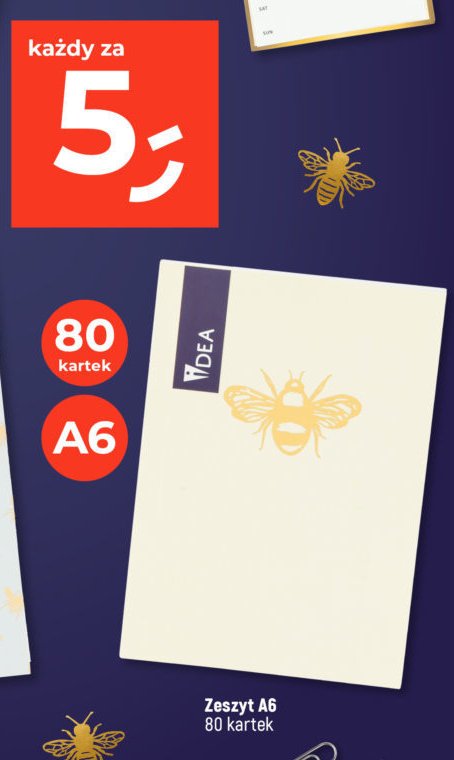 Zeszyt a6 80 kartek IDEA promocja