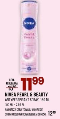 Antyperspirant NIVEA PEARL & BEAUTY promocja w Drogerie Natura