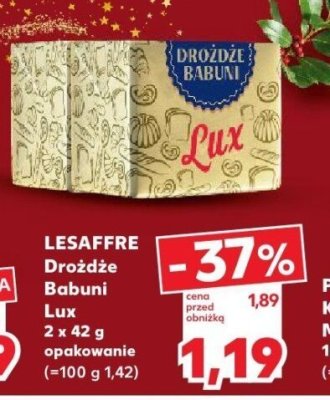 Drożdże Babuni Lux 2 x 42 g promocja w Kaufland