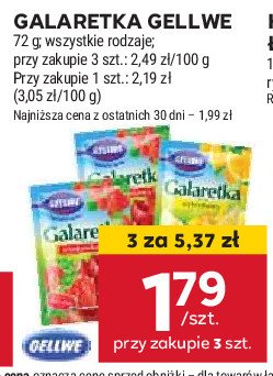 Galaretka malinowa Gellwe promocja