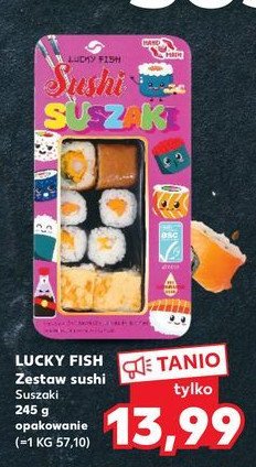 Zestaw sushi suszaki Lucky fish promocja