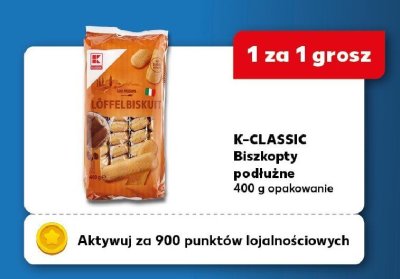 Biszkopty podłużne promocja w Kaufland