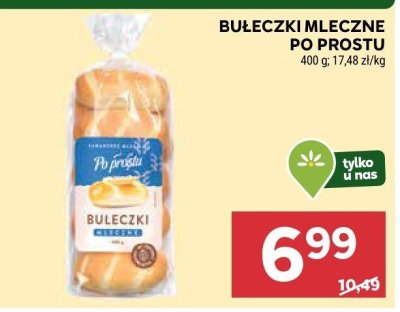 Bułeczki mleczne po prostu promocja w Stokrotka