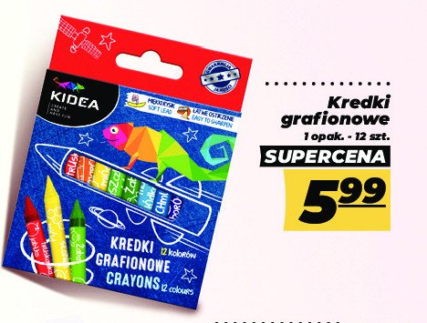 Kredki grafionowe Kidea promocja