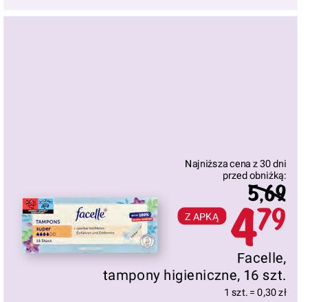 Facelle Tampony super promocja