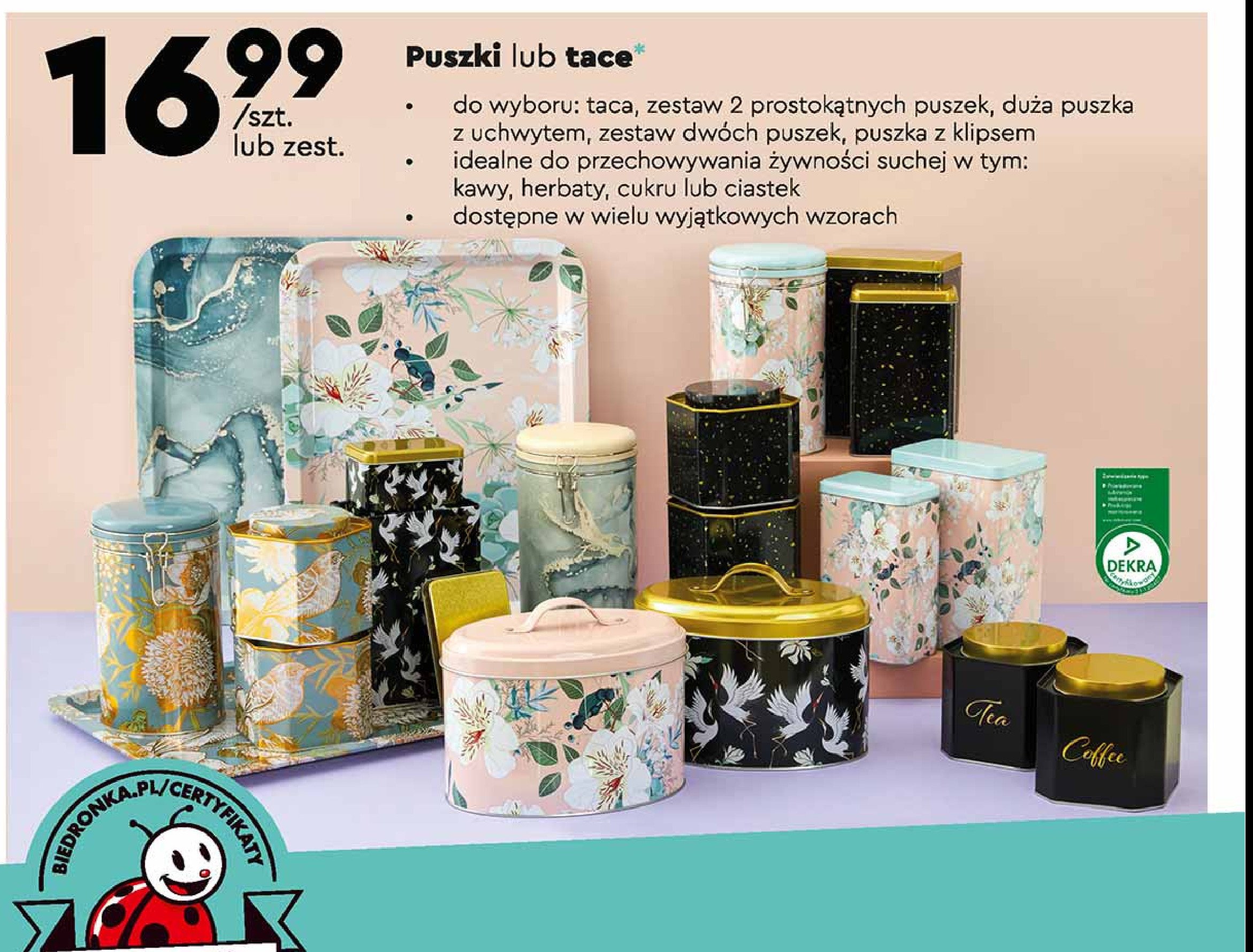 Zestaw puszek prostokątnych promocja