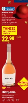 Wino Mucho Más Rosado promocja w Lidl