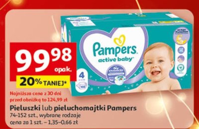 Pieluszki lub pieluchomajtki Pampers promocja w Auchan