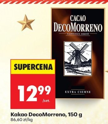 Kakao DecoMorreno 150 g promocja w Biedronka
