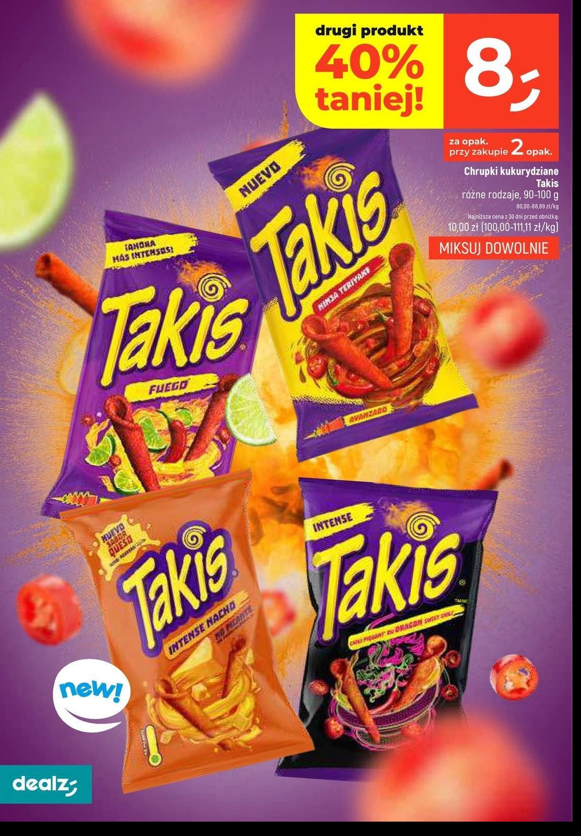 Chipsy dragon Takis promocja