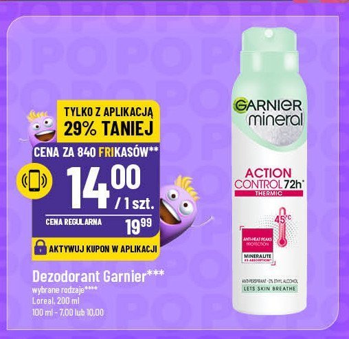 Dezodorant Garnier mineral action control promocja