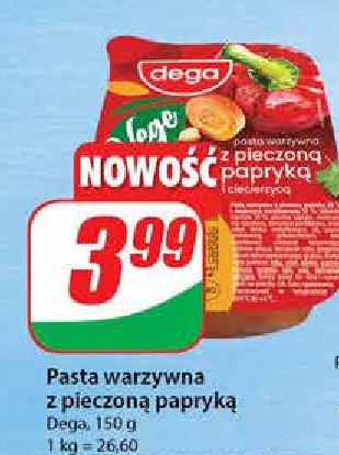 Pasta warzywna z pieczon膮 papryk膮 i ciecierzyc膮 Dega promocja