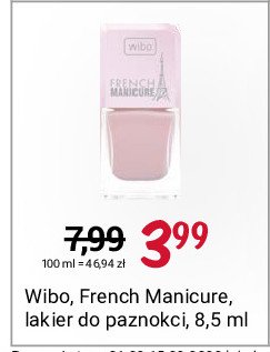 Lakier do paznokci nr 3 Wibo french manicure promocja
