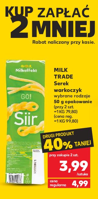 Serowy warkoczyk Milk trade promocja