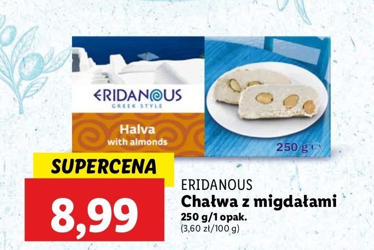 Chałwa z migdałami Eridanous promocja