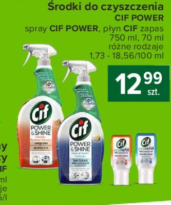 Spray do łazienki Cif power & shine promocja