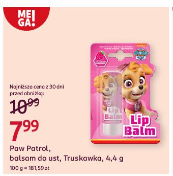 Balsam do ust dla dzieci psi patrol promocja w Rossmann