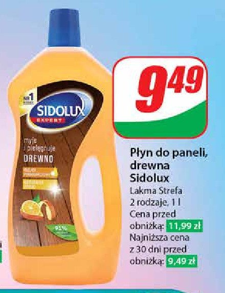 Płyn do mycia drewna Sidolux expert promocja w Dino