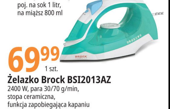 Żelazko bsi2013az BROCK promocja