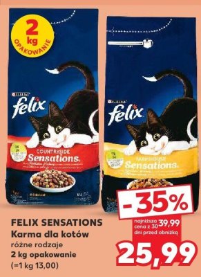 Karma dla kotów Felix Sensations promocja w Kaufland