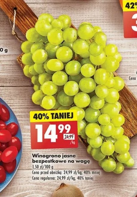 Winogrona białe promocja