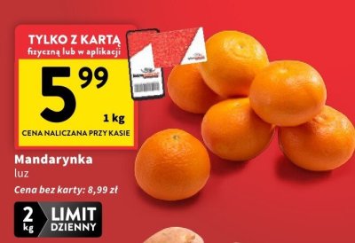 Mandarynka luz promocja w Intermarche