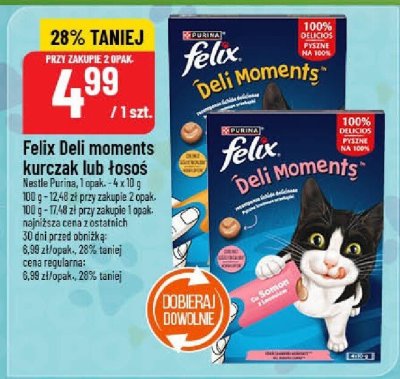 Felix Deli moments kurczak lub łosoś promocja w POLOmarket