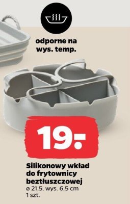 Silikonowy wkład do frytkownicy beztłuszczowej promocja w Netto