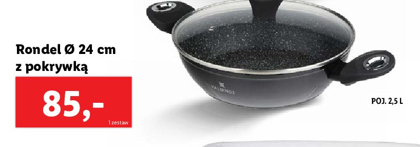 Rondel amaro z pokryw膮 24 cm Valdinox promocja