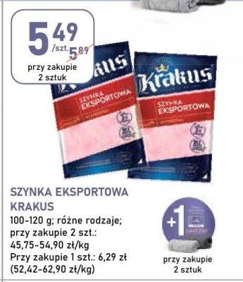 Szynka eksportowa Krakus promocja w Stokrotka