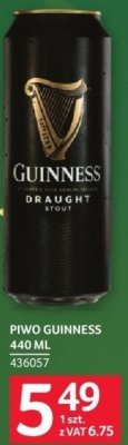 Piwo Guinness 440ML promocja w Selgros